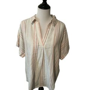 NWT Mia Ami XL Miella Henley Striped Top